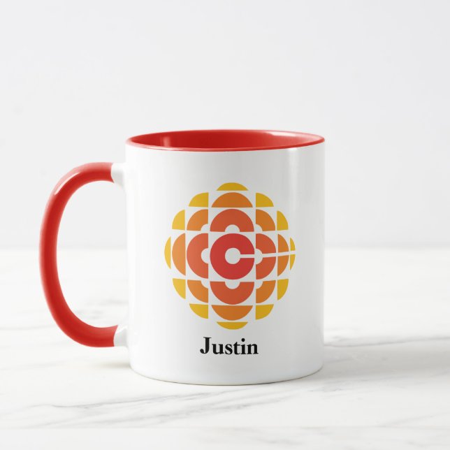 CBC 1974 Logo - Ringer Mug with Custom Name (Left)
