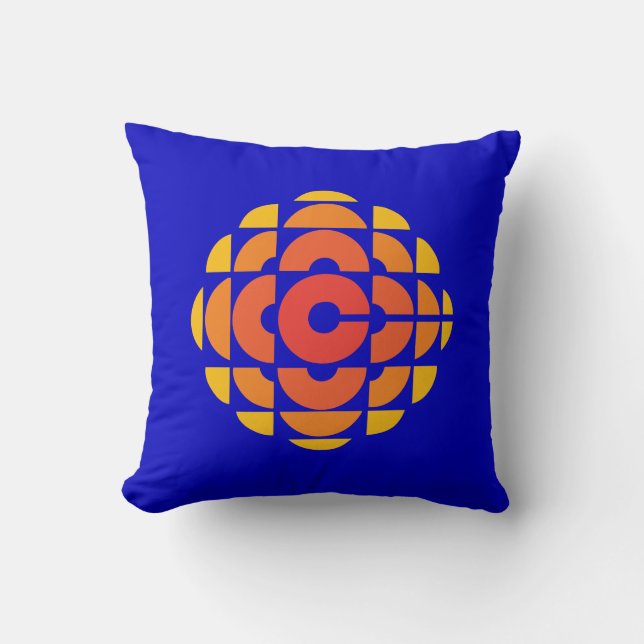 CBC 1974 Logo Throw Pillow (Front)