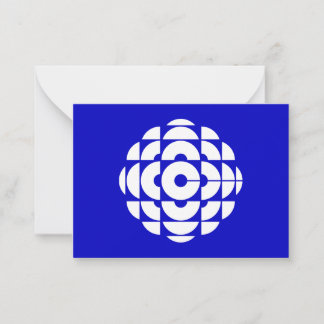 CBC 1986 Logo Blue Poster Card