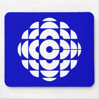 CBC 1986 Logo Blue Poster Mouse Pad