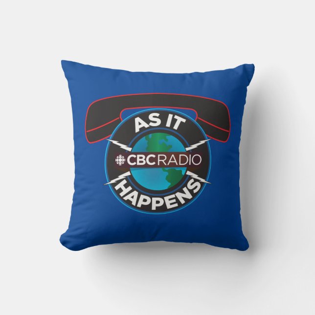 CBC As It Happens Throw Pillow (Front)