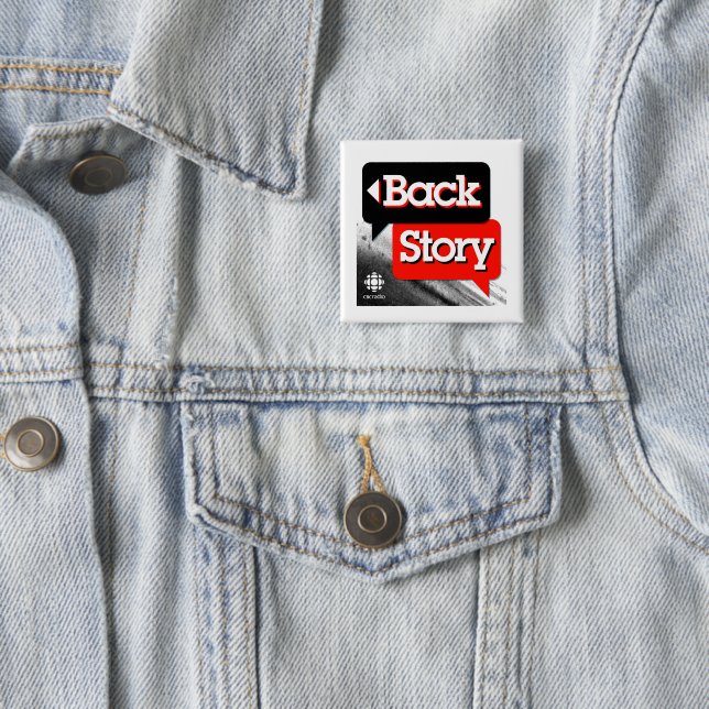 CBC Back Story 2 Inch Square Button (In Situ)