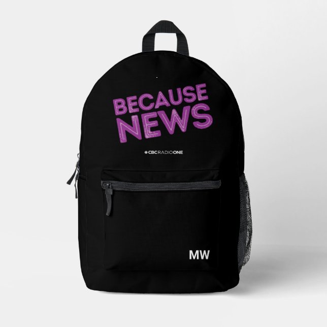 CBC Because News Printed Backpack (Front)