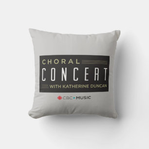 CBC Choral Concert Throw Pillow