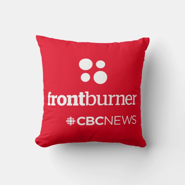 CBC Front Burner Throw Pillow (Front)