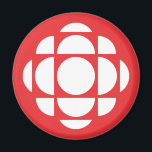 CBC Gem Magnet<br><div class="desc">Created by Swiss-Canadian design firm Gottschalk Ash, in a further revision of Burton Kramer's 'gem'. The red colour represents Canada in a symbolic way, the radiating form respects the DNA of the CBC brand and will not get lost in translation. Canadians would still recognize this as the CBC logo and...</div>