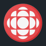 CBC Gem Magnet<br><div class="desc">Created by Swiss-Canadian design firm Gottschalk Ash, in a further revision of Burton Kramer's 'gem'. The red colour represents Canada in a symbolic way, the radiating form respects the DNA of the CBC brand and will not get lost in translation. Canadians would still recognize this as the CBC logo and...</div>