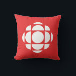 CBC Gem Throw Pillow<br><div class="desc">Created by Swiss-Canadian design firm Gottschalk Ash, in a further revision of Burton Kramer's 'gem'. The red colour represents Canada in a symbolic way, the radiating form respects the DNA of the CBC brand and will not get lost in translation. Canadians would still recognize this as the CBC logo and...</div>