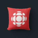 CBC Gem Throw Pillow<br><div class="desc">Created by Swiss-Canadian design firm Gottschalk Ash, in a further revision of Burton Kramer's 'gem'. The red colour represents Canada in a symbolic way, the radiating form respects the DNA of the CBC brand and will not get lost in translation. Canadians would still recognize this as the CBC logo and...</div>