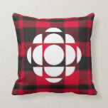 CBC Gem Throw Pillow<br><div class="desc">Created by Swiss-Canadian design firm Gottschalk Ash, in a further revision of Burton Kramer's 'gem'. The red colour represents Canada in a symbolic way, the radiating form respects the DNA of the CBC brand and will not get lost in translation. Canadians would still recognize this as the CBC logo and...</div>