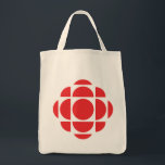 CBC Gem Tote Bag<br><div class="desc">Created by Swiss-Canadian design firm Gottschalk Ash, in a further revision of Burton Kramer's 'gem'. The red colour represents Canada in a symbolic way, the radiating form respects the DNA of the CBC brand and will not get lost in translation. Canadians would still recognize this as the CBC logo and...</div>