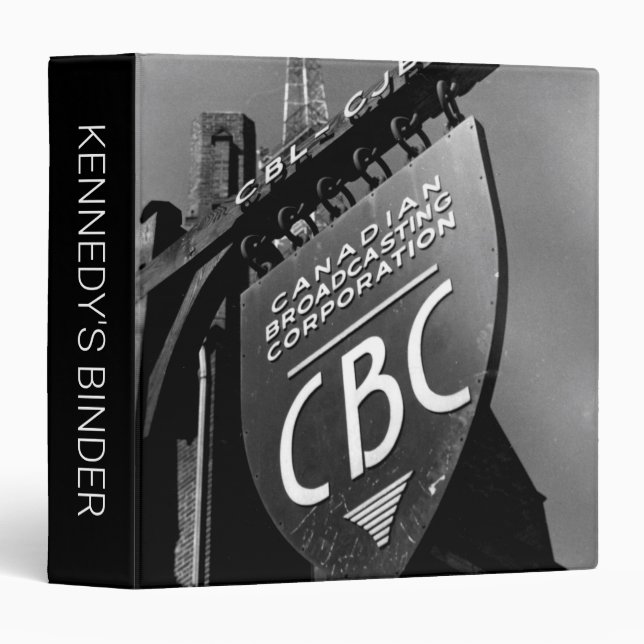 CBC Jarvis Street Sign (1940s) Binder (Front/Spine)