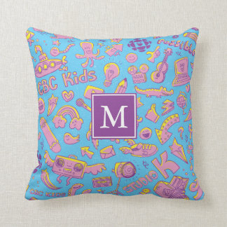 CBC Kids Pattern Monogram Pillow