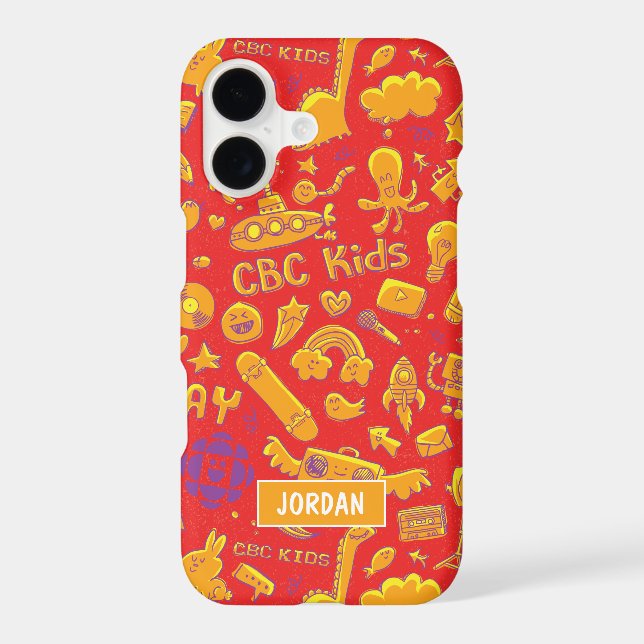 CBC Kids Pattern Personalized Phone Case (Back)