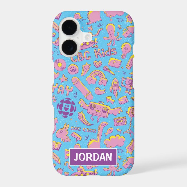 CBC Kids Pattern Personalized Phone Case (Back)