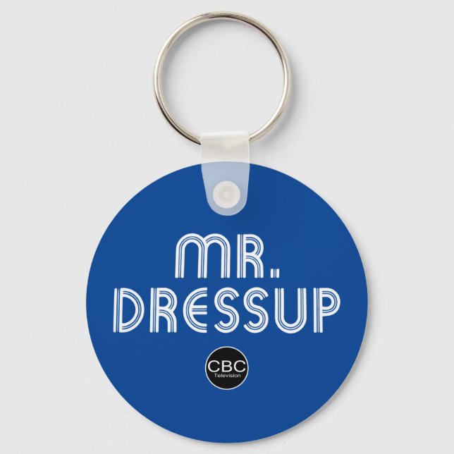 CBC Mr. Dressup Title Graphic Keychain (Front)