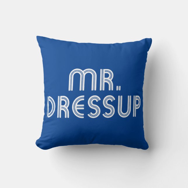 CBC Mr. Dressup Title Graphic Throw Pillow (Front)
