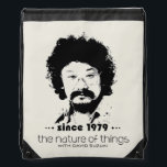 CBC - Nature of Things Since 1979 Drawstring Bag<br><div class="desc">The Nature of Things is one of the most successful series in the history of Canadian television. Hosted since 1979 by the world-renowned geneticist and environmentalist, David Suzuki. Every week, the influential program presents stories that are driven by a scientific understanding of the world. Stories full of adventure, drama and...</div>