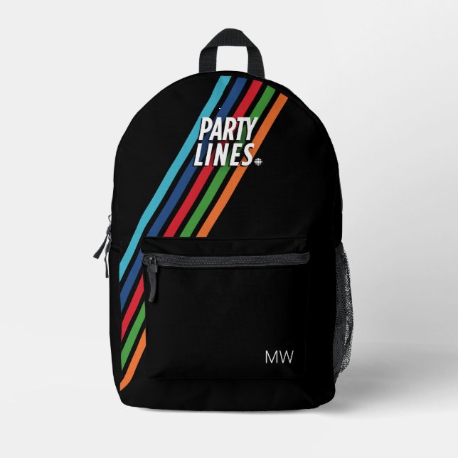 CBC Party Lines Printed Backpack (Front)