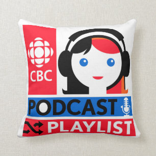 CBC Podcast Playlist Throw Pillow