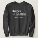 CBC Quirks & Quarks Sweatshirt<br><div class="desc">For the past 40 years, Quirks & Quarks has brought its listeners to the cutting edge of scientific inquiry. Join host Bob McDonald each week to find out the latest in science, technology, medicine and the environment. We cover every aspect of science, from the quirks of the expanding universe to...</div>