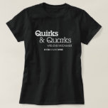 CBC Quirks & Quarks T-Shirt<br><div class="desc">For the past 40 years, Quirks & Quarks has brought its listeners to the cutting edge of scientific inquiry. Join host Bob McDonald each week to find out the latest in science, technology, medicine and the environment. We cover every aspect of science, from the quirks of the expanding universe to...</div>