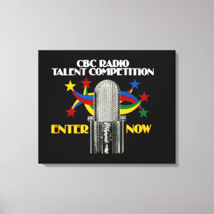 CBC Radio Talent Competition - promo Canvas Print