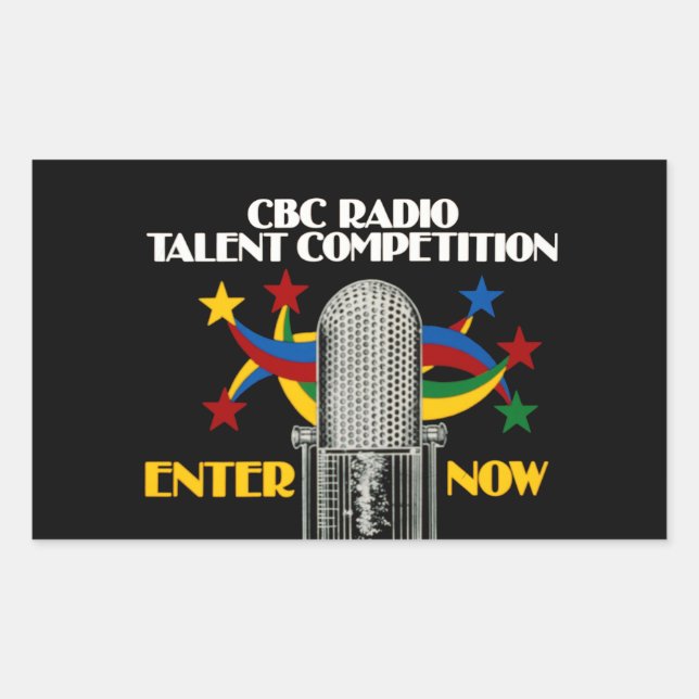 CBC Radio Talent Competition - promo Sticker (Front)