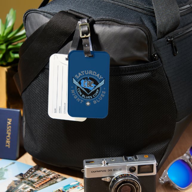 CBC Saturday Night Blues Luggage Tag (Front & Back)