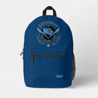 CBC Saturday Night Blues Printed Backpack