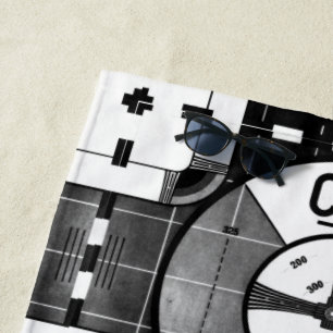 CBC Test Pattern Beach Towel