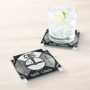 CBC Test Pattern Glass Coaster