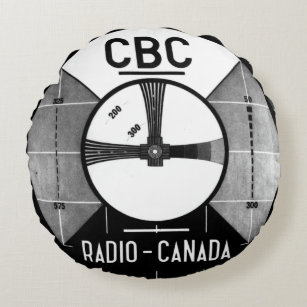 CBC Test Pattern Round Pillow