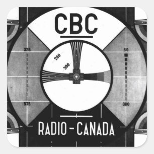 CBC Test Pattern Square Sticker
