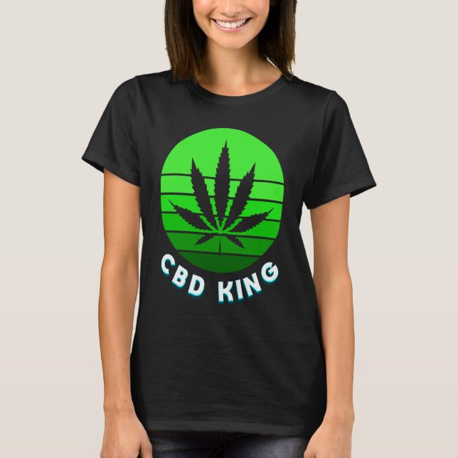 CBD King Capsule Oil Vape CBD  Anxiety Pain Relief T-Shirt (Front)