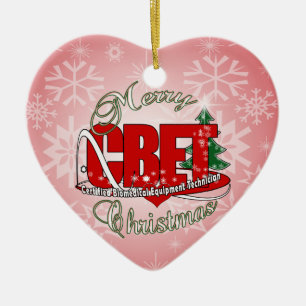 CBET CHRISTMAS Certified Biomedical Equipment Tech Ceramic Ornament