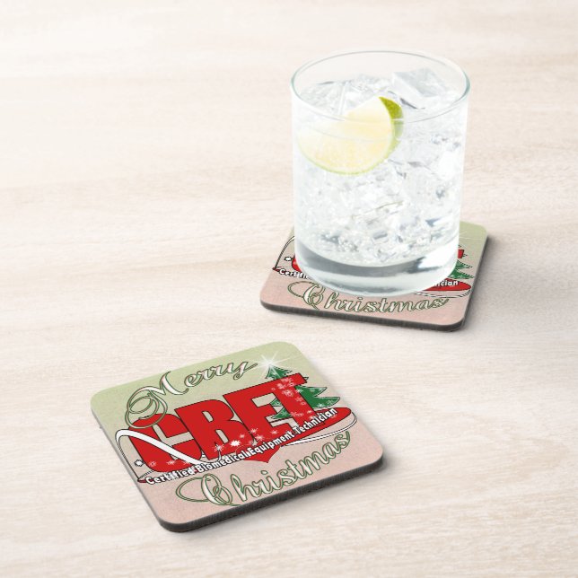 CBET CHRISTMAS Certified Biomedical Equipment Tech Coaster (Right Side)