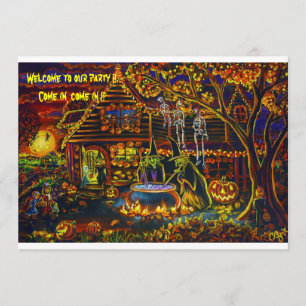 CBjork, Halloween Witch Party Invitations