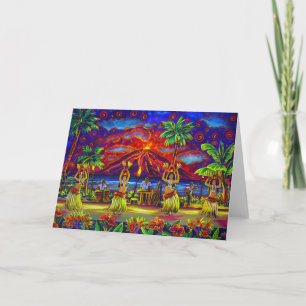 CBjork Hawaiian Luau Greeting Cards