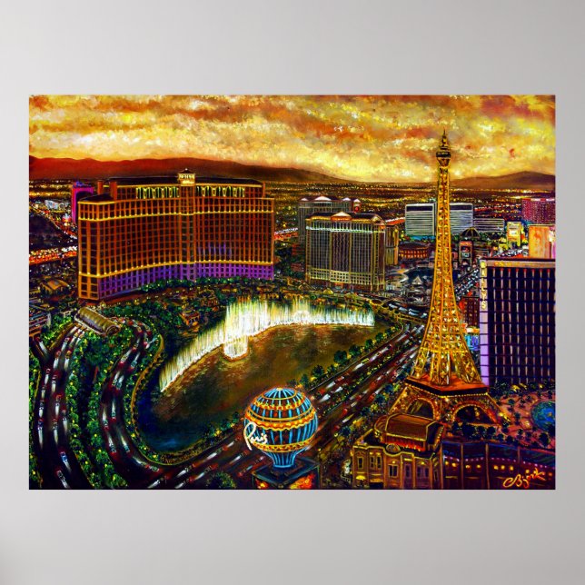 CBjork Las Vegas City Of Gold Poster (Front)