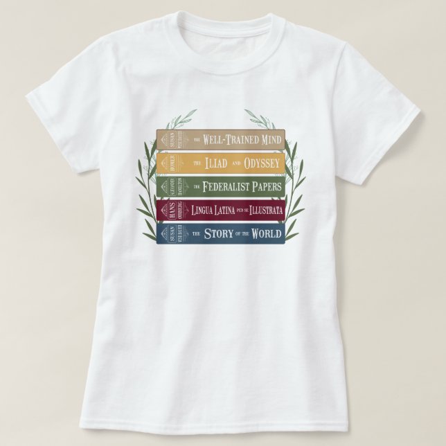 CC Essentials Homeschool Mom CC Conversations T-Shirt (Design Front)