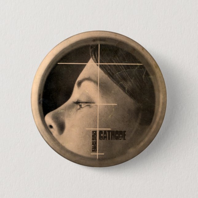 CC girl lateral 2 Inch Round Button (Front)