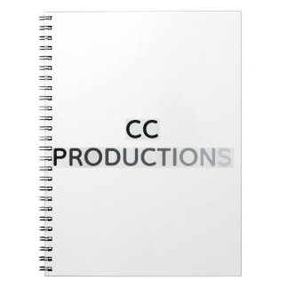 CC Productions Black-to-Grey Fade Spiral Notebook