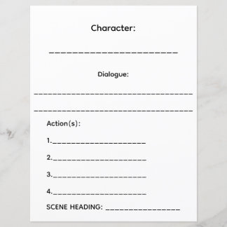 CC Productions Mini-Screenplay Pages