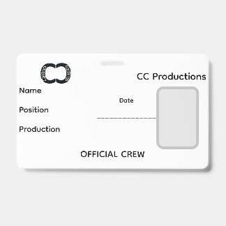 CC Productions Staff Badge