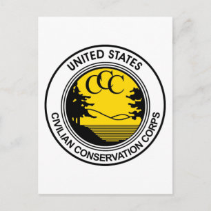 CCC Civilian Conservation Corps Tribute Postcard
