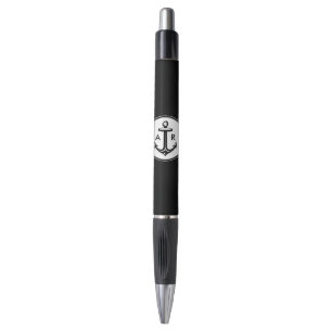 CCClassy anchor with initials Nautical Gifts Pen