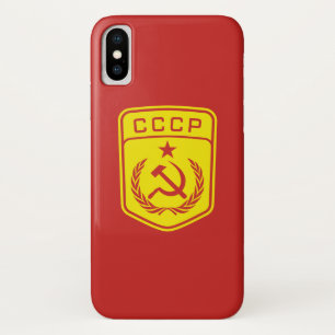 CCCP Emblem Communist Case, Apple iPhone X Case-Mate iPhone Case