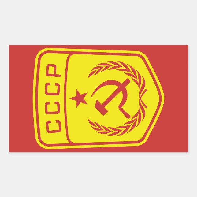 CCCP Emblem Communist Sticker (Front)