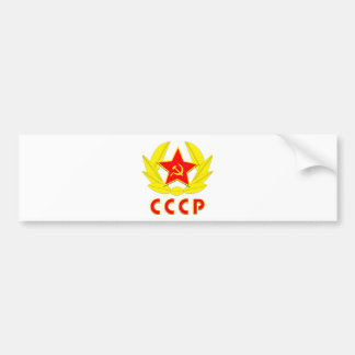 cccp ussr hammer and sickle emblem bumper sticker